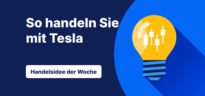 Bild zur Handelsidee der Woche: So handeln Sie die Tesla-Aktie nach den Q1-Zahlen.