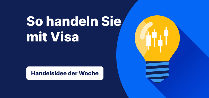 Grafik „So handeln Sie mit Visa“ – Handelsidee der Woche zur Visa-Aktie.