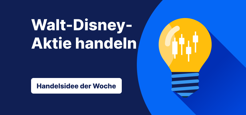 Banner zur Walt-Disney-Aktie handeln – Handelsidee der Woche mit Trading-Szenario und Q1-Zahlen 2026