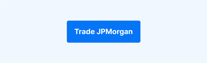 A banner with text, "Trade JPMorgan".