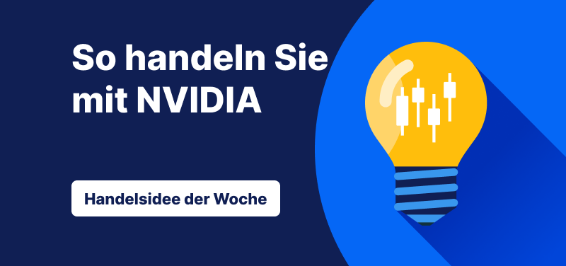 Trading-News-Grafik zur NVIDIA-Aktie nach den Q4-Zahlen 2026 mit dem Titel „So handeln Sie mit NVIDIA“.