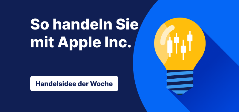 So handeln Sie die Apple-Aktie – Handelsidee der Woche mit Chart-Symbolik